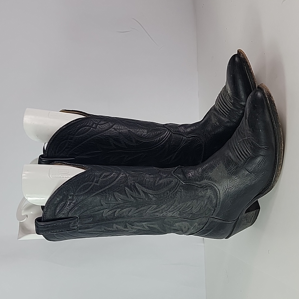 Nocona Black Leather Western Women's Boots